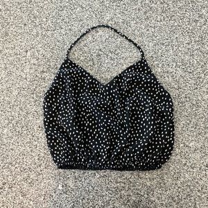 Polka dot halter crop top